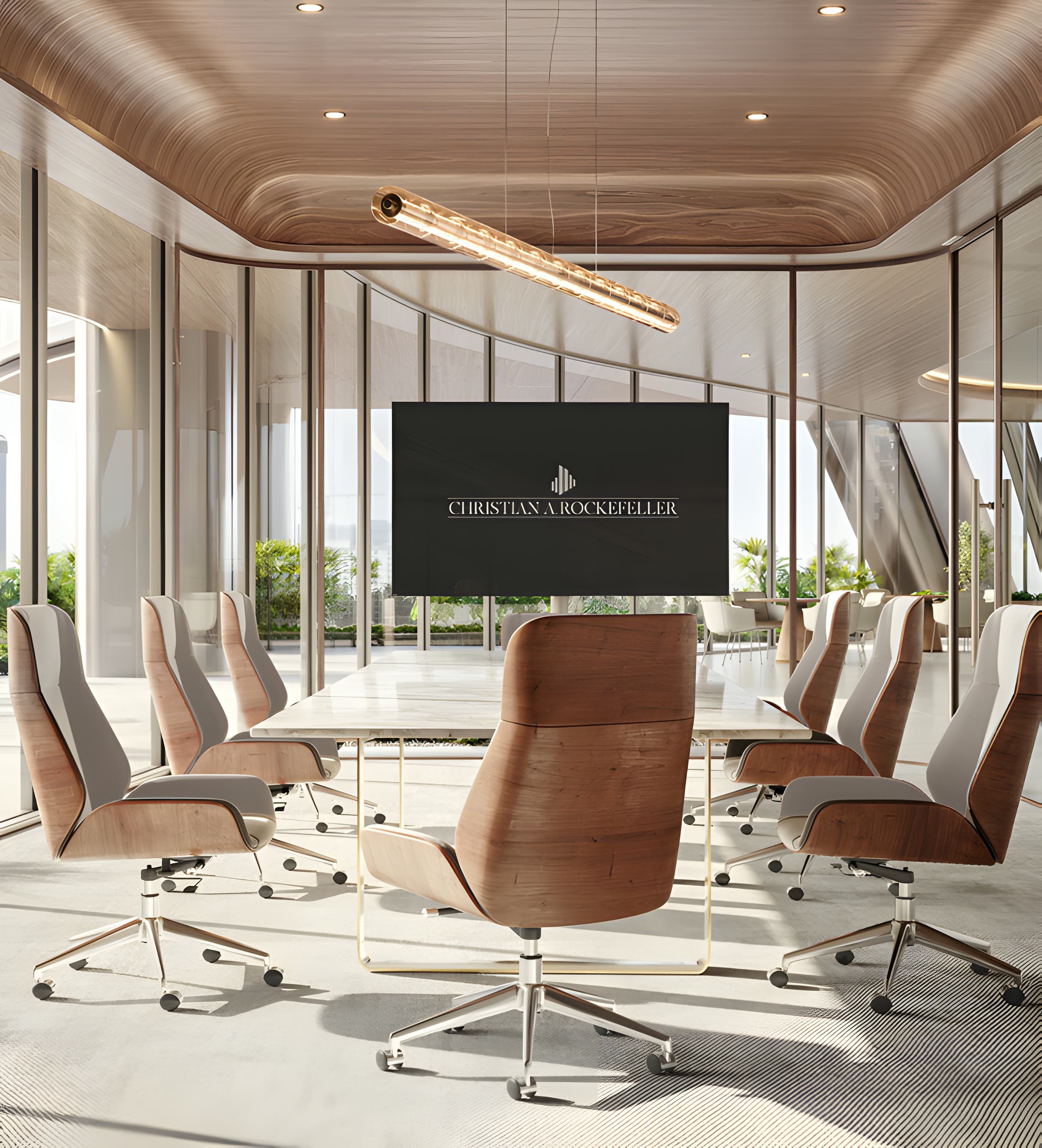 A boardroom in the tower